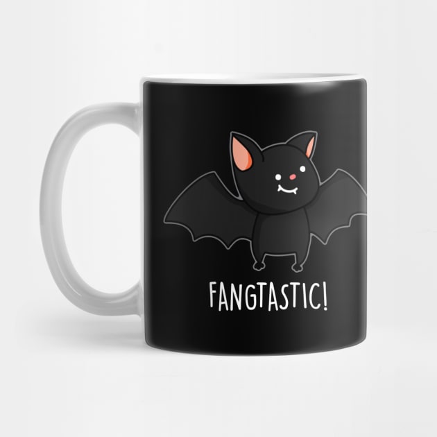 Fangtastic Cute Bat Pun by punnybone